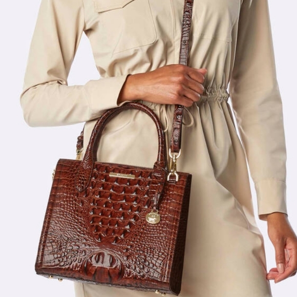 NWT Brahmin Small Caroline Lush Melbourne Satchel Crossbody Bag. - Picture 8 of 12